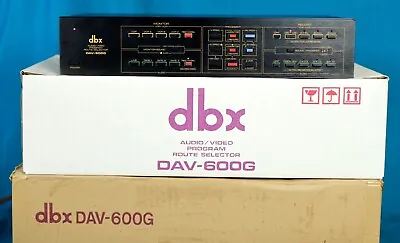 MINT 1988 Dbx DAV-600G 7-Input Audio Router Switch Selector W/ Orig Box + Manual • $175