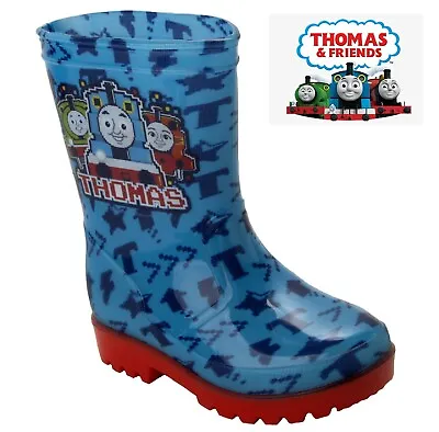 Boys Thomas And Friend Wellies Kids Wellys Rain Wellington Boots Uk Size 5-10 • £13.95