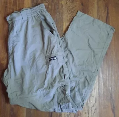 Columbia Grt Mens Convertible Pants / Shorts Size L Green Khaki Hiking • $24.33