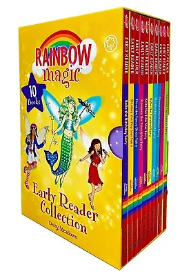 Rainbow Magic Early Reader Collection 10 Books Box Set By Daisy Meadows NEW • £18.56