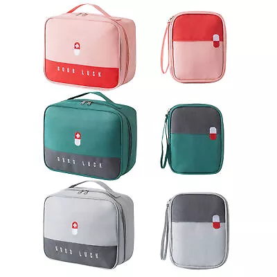 2 Pcs First Aid Kit Bags Portable Travel Empty Medical Medicine Bag Storage Bag • £10.78