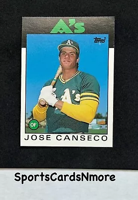 Jose Canseco 1986 Topps Traded #20T Rookie RC Baseball Card • $5.74
