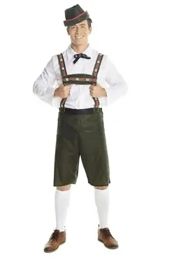 £15 • Buy Large Mens Lederhosen Fancy Dress Costume German Bavarian