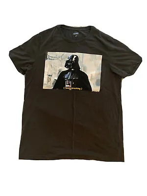 $9.99 • Buy Old Navy Size L Gray Darth Vader Star Wars Graphic T-shirt  Heavy Breathing 