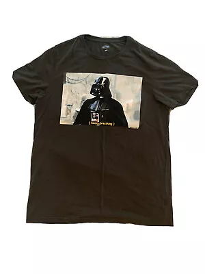 $9.99 • Buy Old Navy Size L Gray Darth Vader Star Wars Graphic T-shirt  Heavy Breathing 