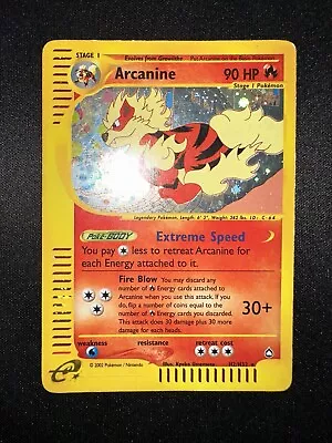 Pokemon TCG Aquapolis 2002 Arcanine H2/H32 Holo • $111