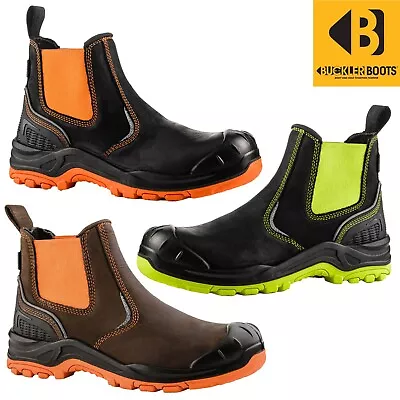 Buckler Safety Dealer Boots - BVIZ3 Waterproof Hi Vis Premium Slip On Boot • £59.99