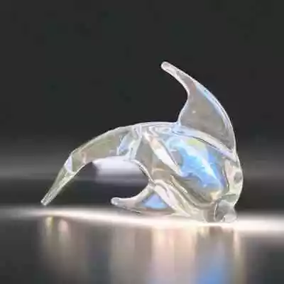 Vintage Murano Style Art Glass Dolphin Paperweight • $22.50