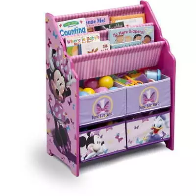 Minnie Mouse Book & Toy Organizer By Delta Children Greenguard Gold Bookcase • $29.99