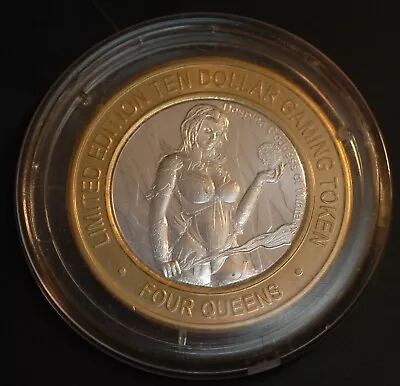 $29.50 • Buy 4 Queens Silver 10 Dollar Gaming Token Despina Goddess Of Winter