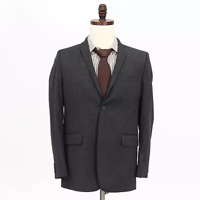 Marc Anthony 36S Gray Sport Coat Blazer Jacket Check 2B Polyester • $49.99