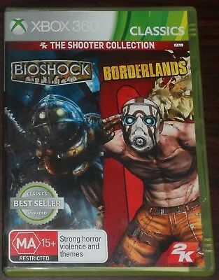 Xbox 360. Bioshock Borderlands. The Shooter Collection. MA15+ (PAL AUS/EUR) • $9.98