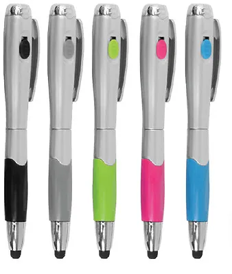5pc 3-in-1 Touch Screen Pen Stylus LED Flashlight Universal For IPhone Tablet PC • $8.99