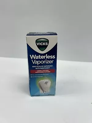 Vicks Soothing Vapor Plug-In Waterless Vaporizer SoftGlow Nightlight 5 Refills • $11.25