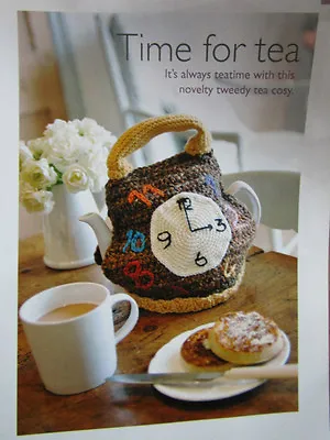 £1.99 • Buy Novelty Clock Tea Cosy Crochet Pattern Removed From Art Of Crochet Mag