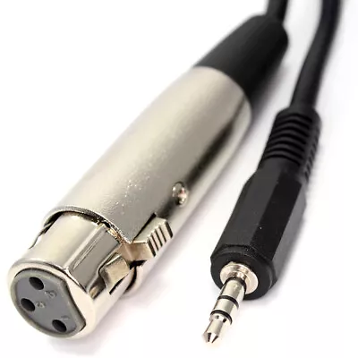3.5mm Stereo Jack PC/Laptop To XLR Microphone Or Mixer Female Mixer/Speaker 2m • £3.83