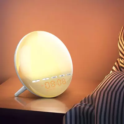 Wake Up Sunlight Alarm Lamp Sunrise Clock Night Light • $49.90