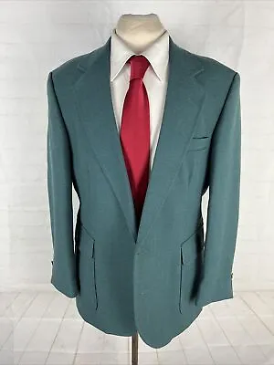 Haggar Men's Forest Green Solid Blazer 40S $395 • $40.02