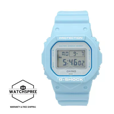 Casio G-Shock Special Color Models Pale Blue Resin Band Watch DW5600SC-2D • $143