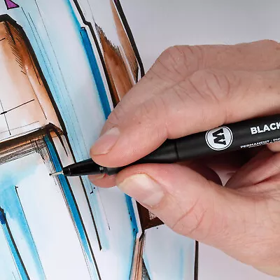 Molotow BLACKLINER | 14 Options | 0.05mm-1.0mm And Special Tips • $11.57