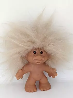Vintage Dam Troll Doll Playmate Tan Beige Hair 4  Denmark • $85