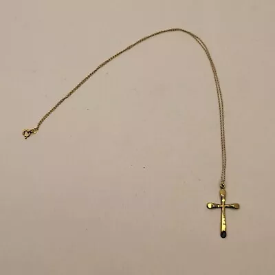 Vintage ~ PPC 12K Gold Filled Designed Cross ~ 18  GF Chain • $24.99