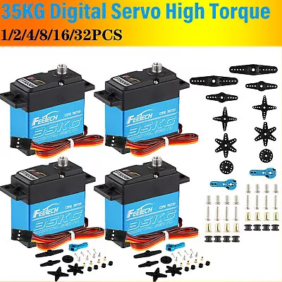 1-32PCS 35KG 180° Metal Gear Digital Servo HIGH TORQUE & SPEED RC Car Boot Servo • $18.85