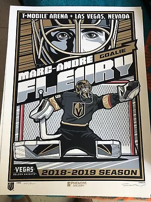 VEGAS GOLDEN KNIGHTS Marc Andre Fleury Serigraph • $222.88