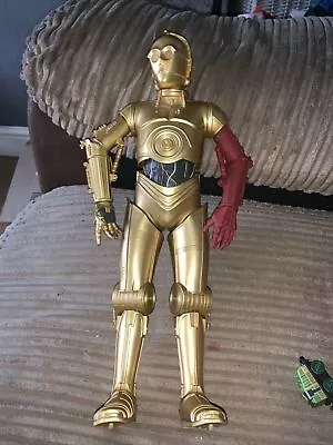 Star Wars |  C-3po Red Arm  Jakks Pacific  Big Figs  18  Talks Rare  Figure • £10.50