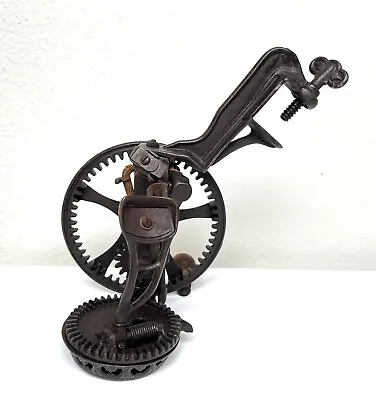 Antique 1878 Cast Iron Reading Hardware Co. - Apple Peeler - Works!!! • $55