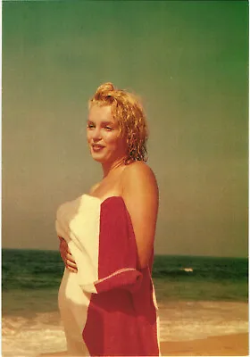 Marilyn Monroe With Towel On The Beach Sam Shaw Postcard Unposted • $7.91