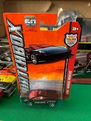 Matchbox MBX Heroic Rescue (2012) Black Lamborghini Gallardo LP 560-4 Police Car • $6.99