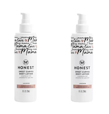 Twin Pack- THE HONEST CO. Mama Sweet Curves Body Lotion-Pregnancy Skin - 8 Oz EA • $23.09