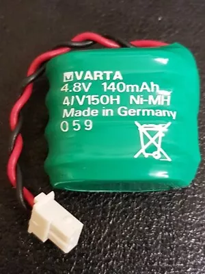 VARTABATTERY NIMH 4/V150H 4.8V 140mAh Rechargable Ni-MH • £9.99