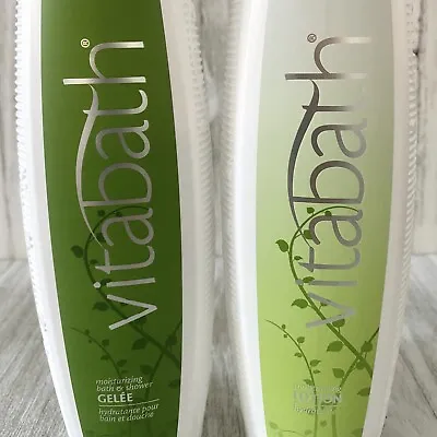 2 Vitabath Original Spring Green Moisturizing Bath & Shower Gelee 16 Oz. Each • $42.99