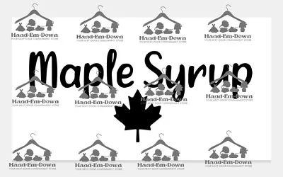 Maple Syrup SVG Image Clipart Design Vinyl Decal Sticker Cricut **Download ONLY • $0.99