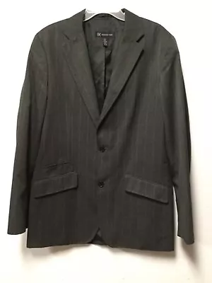 International Concepts Mens Dress Suit Jacket Size 42L Dark Gray Two Button 205 • $45