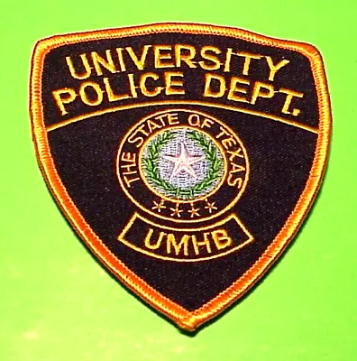 University Of Mary Hardin-baylor  Umhb  Belton  Texas  Tx  4 1/8   Police Patch • $8