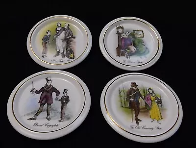 4 Plates Metiers Du Vieux Porcelain Plates Charles Dickens 3.75  • $26.95