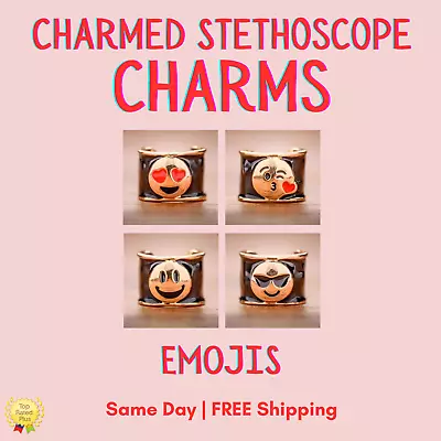 CharMED Stackable Stethoscope Bling Charms | Emojis • $8.95