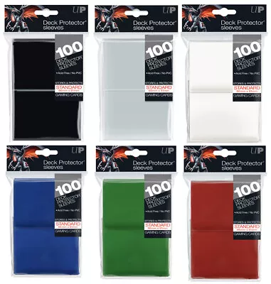 Ultra Pro Standard Trading Card Sleeves Deck Protectors Pokemon MTG 100 Per Pack • £7.99