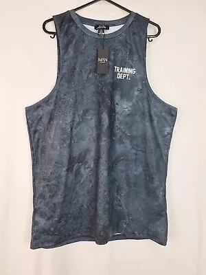 Boohoo Man Active Training Camo Performance Vest Size Small Tall Brand New • £13.95