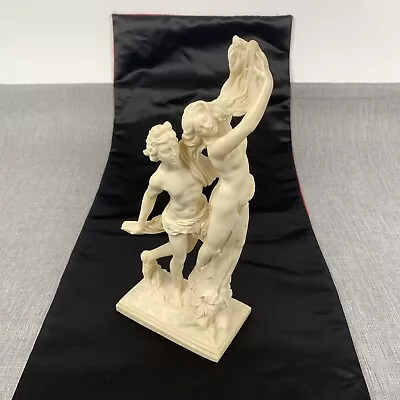  Apollo E Dafne  Sculpture A. Santini Italy 11.5  Greek Mythology Nude VGC 71R • $26.99