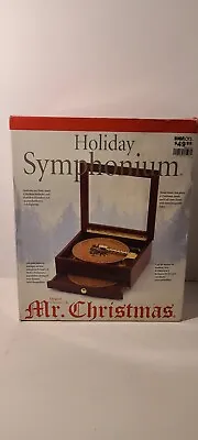 New~Mr. Christmas 2004 Holiday Symphonium Wooden Music Box Interchangeable Disks • $109.97