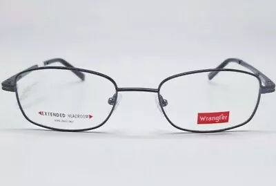 Wrangler W126 Mens Gunmetal Full Rim Rectangle Eyeglasses 53-21-140 • $11.50