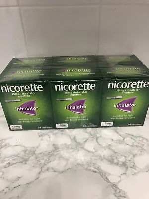 £160 • Buy 6 X Nicorette Inhalator 15mg 36 Cartridges