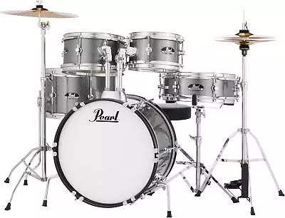 Pearl Roadshow Jr. 5-piece Complete Drum Set With Cymbals - Grindstone Sparkle • $409.99