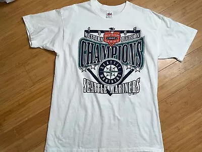 Vintage Men’s Large Seattle Mariners 90’s Baseball T Shirt • $15