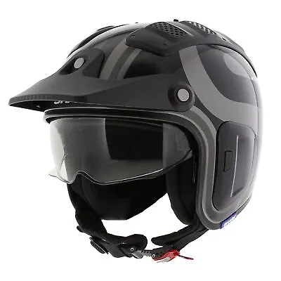 Shark X-Drak 2 Trial Helmet Thrust-R Gloss Anthracite Black Gray AKA • $105.64