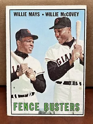 1967 Topps - #423 Willie Mays Willie McCovey VG/OC • $6.67